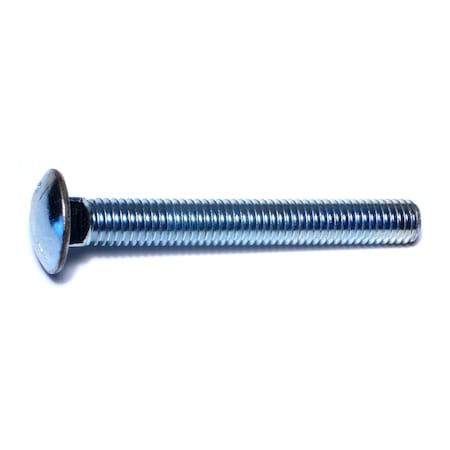 Midwest Fastener Carriage Bolt, Square Neck, 14 (Coarse), 3-1/2 in L, Steel, Zinc Plated, 25 PK 07515